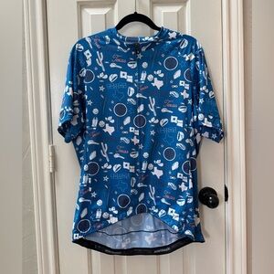 Bontrager 2XL Women’s Fitted Short-Sleeve Full Zip Cycling Jersey, Texas Print